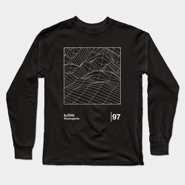 Bjork / Minimalist Style Graphic Design Artwork Long Sleeve T-Shirt by saudade